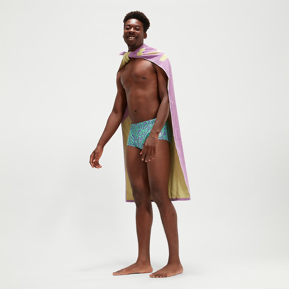Men's 17cm Club Training Brief Lilac/Green