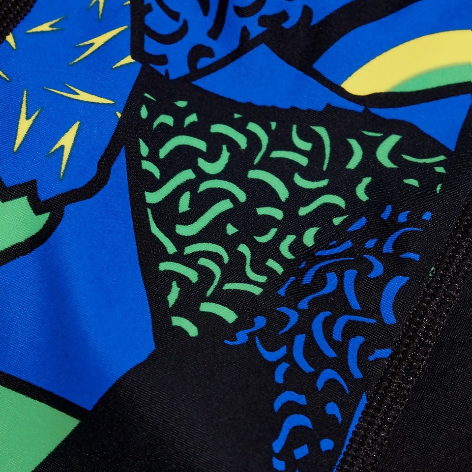 Boys' Panel Aquashorts Blue/Aqua