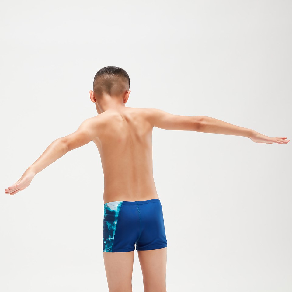 Boys' Panel Aquashorts Blue/Aqua