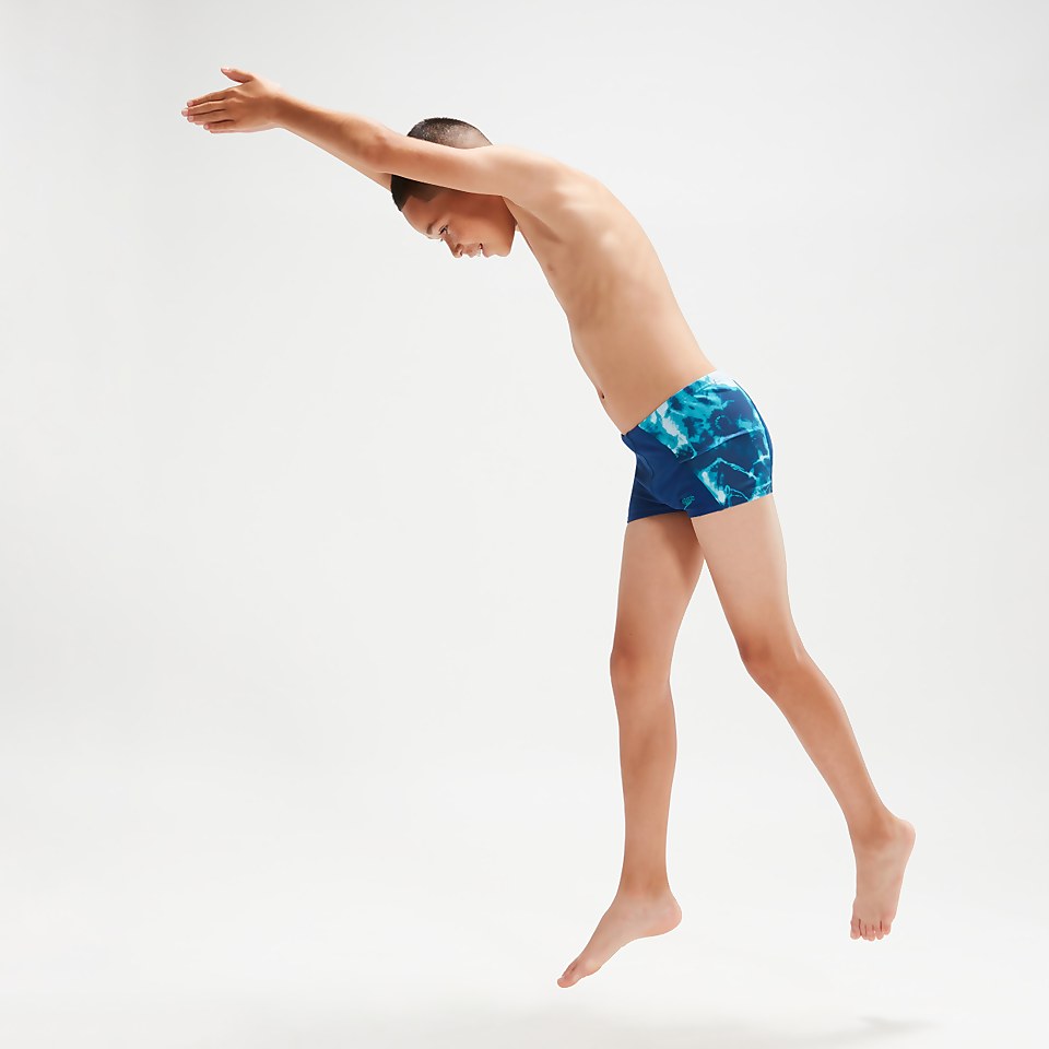 Boys' Panel Aquashorts Blue/Aqua