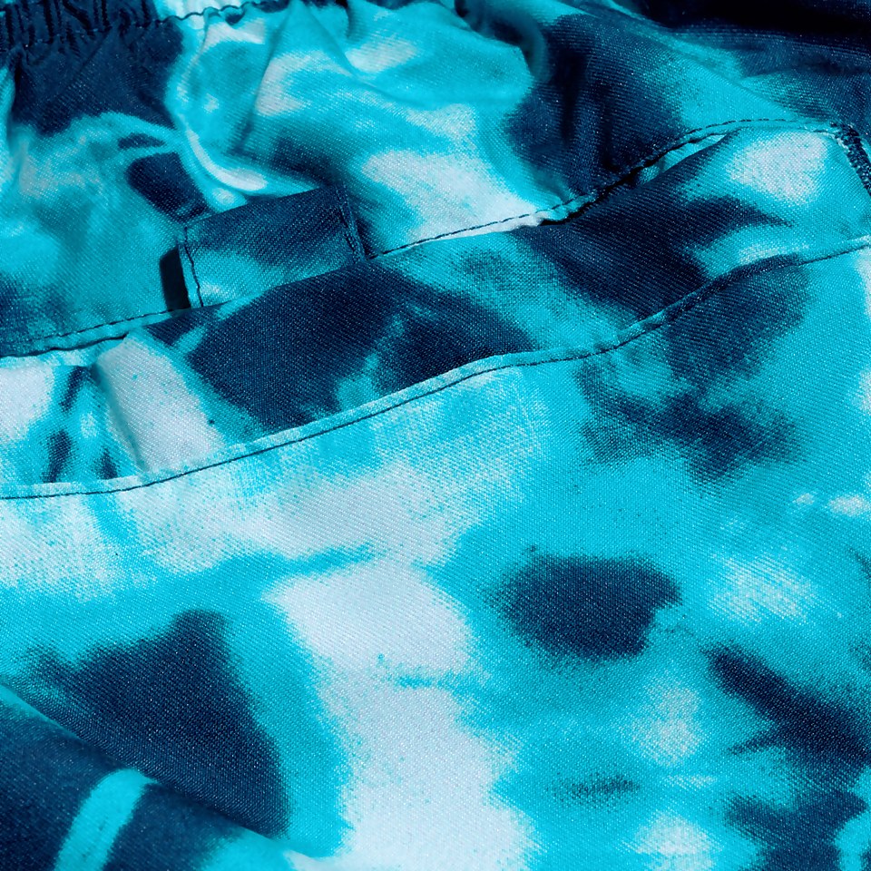 Boys' Printed 13" Swim Shorts Blue/Aqua