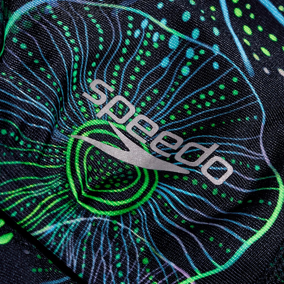 17 cm Club Training Jellyfish Glows Badehose für Herren Marineblau/Grün