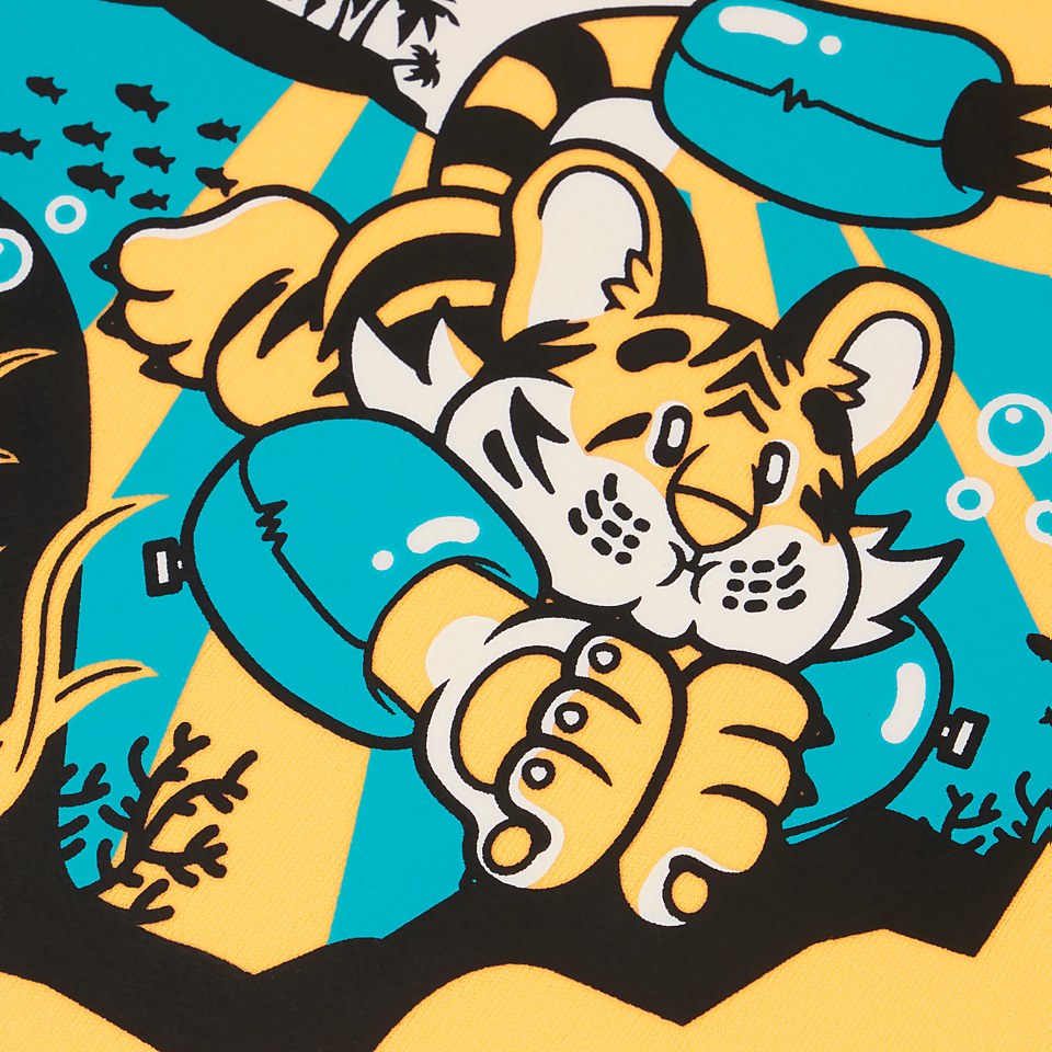 Gilet de flottaison Bébé Learn to Swim Aanadi le bébé tigre du Bengale orange