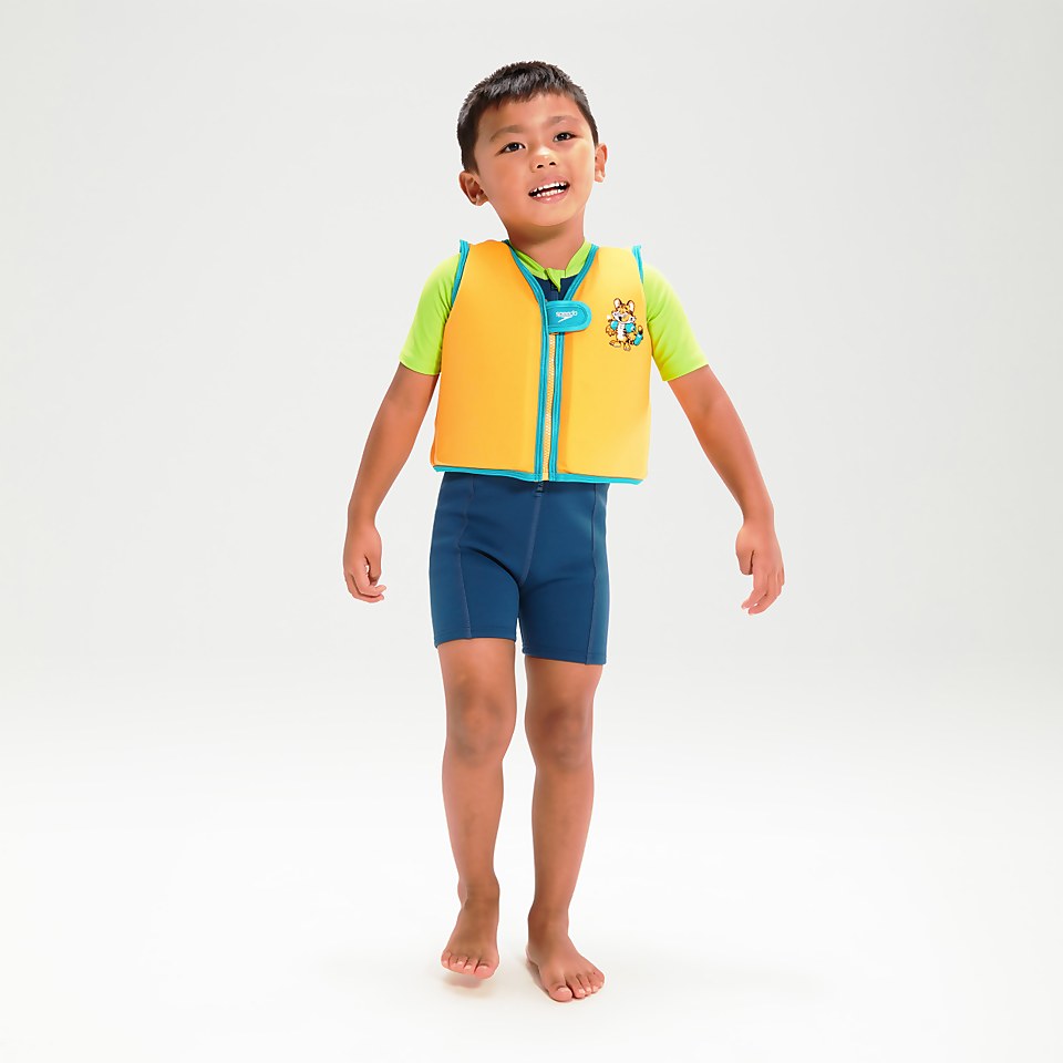 Gilet de flottaison Bébé Learn to Swim Aanadi le bébé tigre du Bengale orange