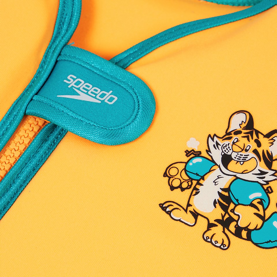 Gilet de flottaison Bébé Learn to Swim Aanadi le bébé tigre du Bengale orange