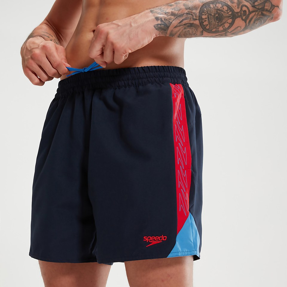 Men's Hyper Boom Splice 16" Swim Shorts Navy/Red
