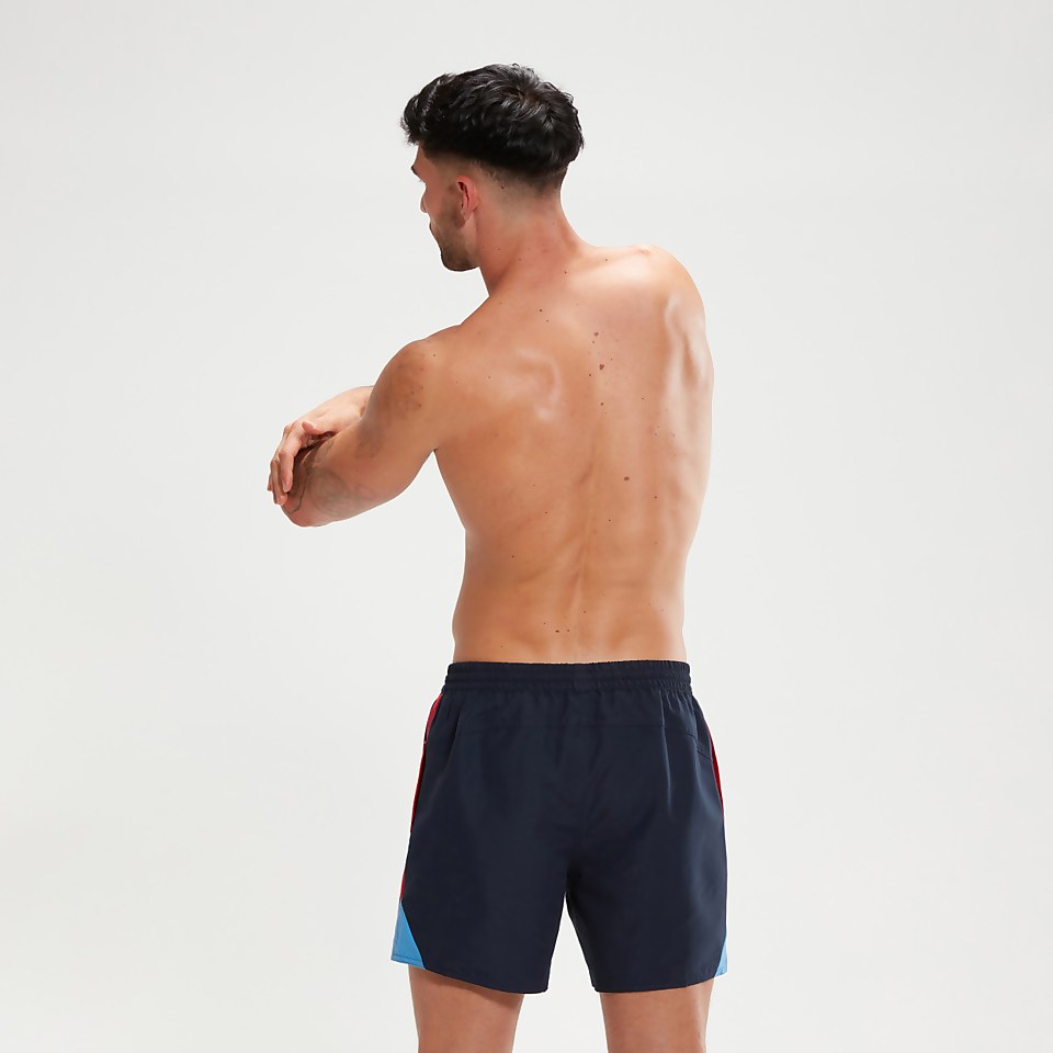 Men's Hyper Boom Splice 16" Swim Shorts Navy/Red