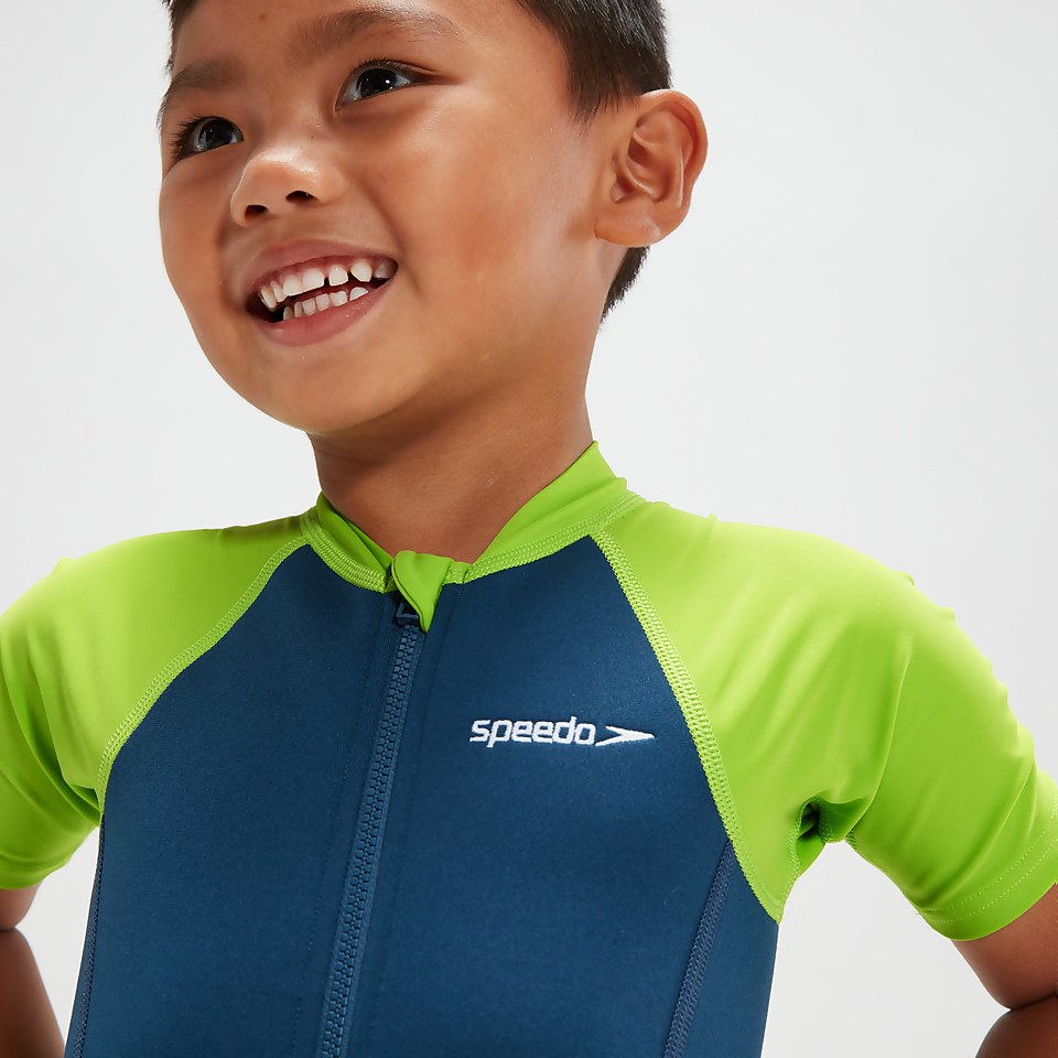 Schwimmlern-Essential Neoprenanzug für Jungen im Kleinkindalter Blau