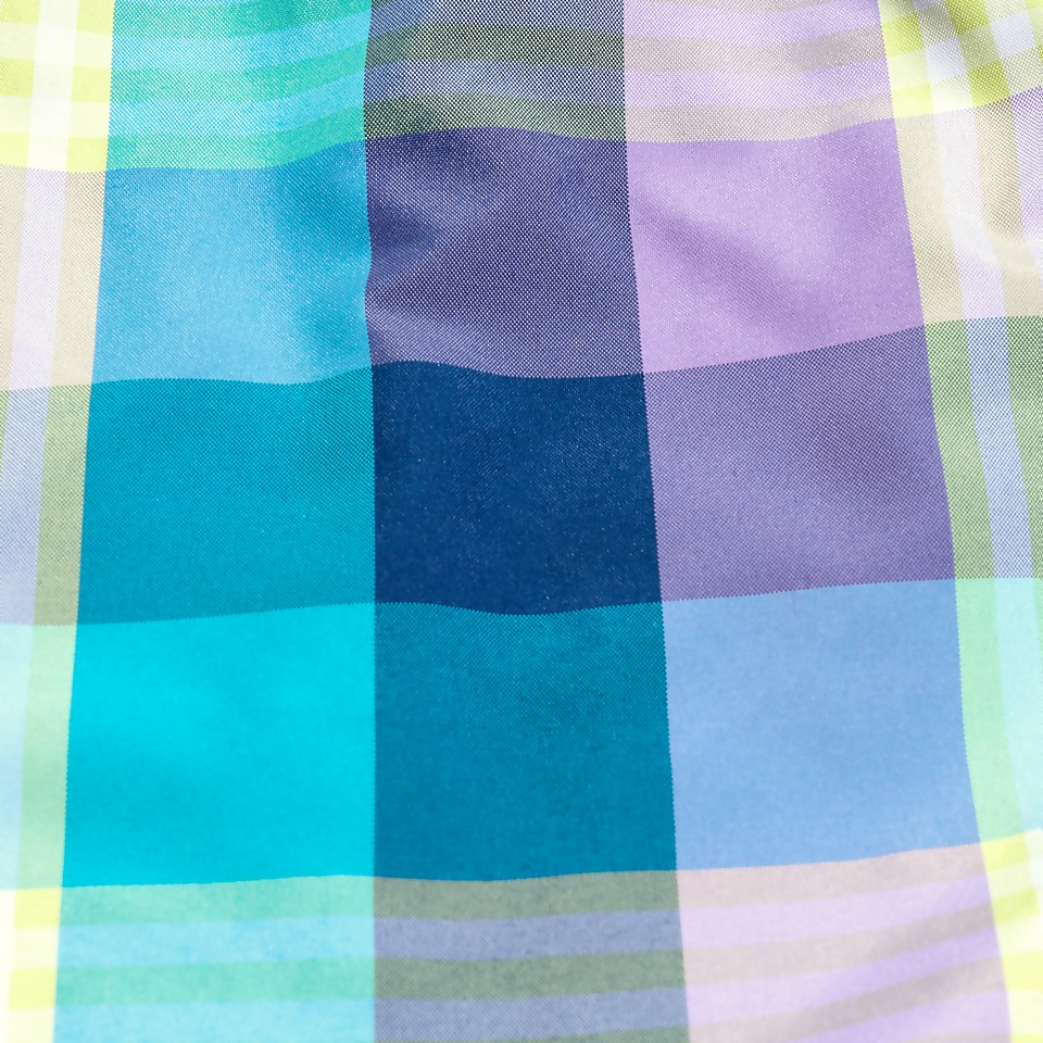 Men's Check Leisure 16" Swim Shorts Blue
