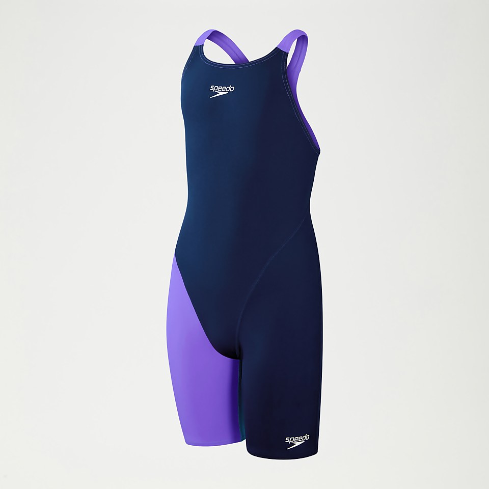 Fastskin Endurance+ Schwimmanzug mit offenem Rücken für Mädchen Marineblau