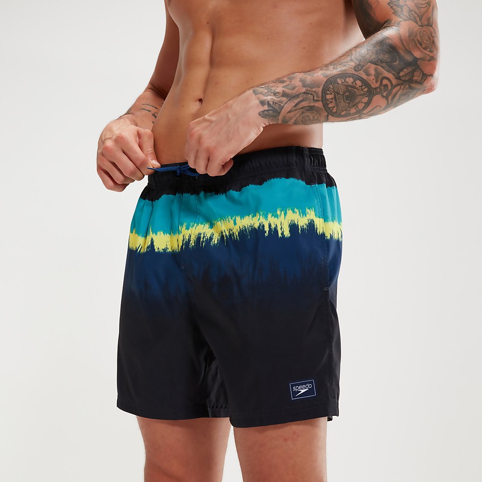 Men's Placement Leisure 16" Swim Shorts Navy/Blue