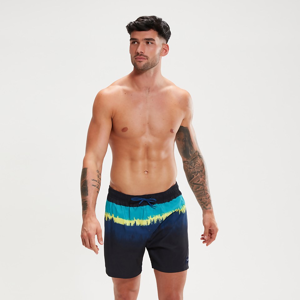 Men's Placement Leisure 16" Swim Shorts Navy/Blue