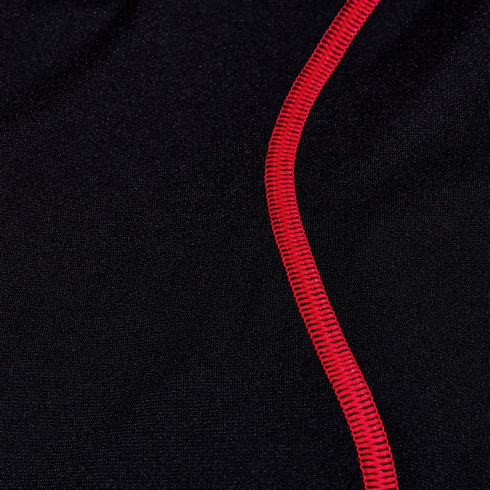 Women's Panel Legsuit Black/Red