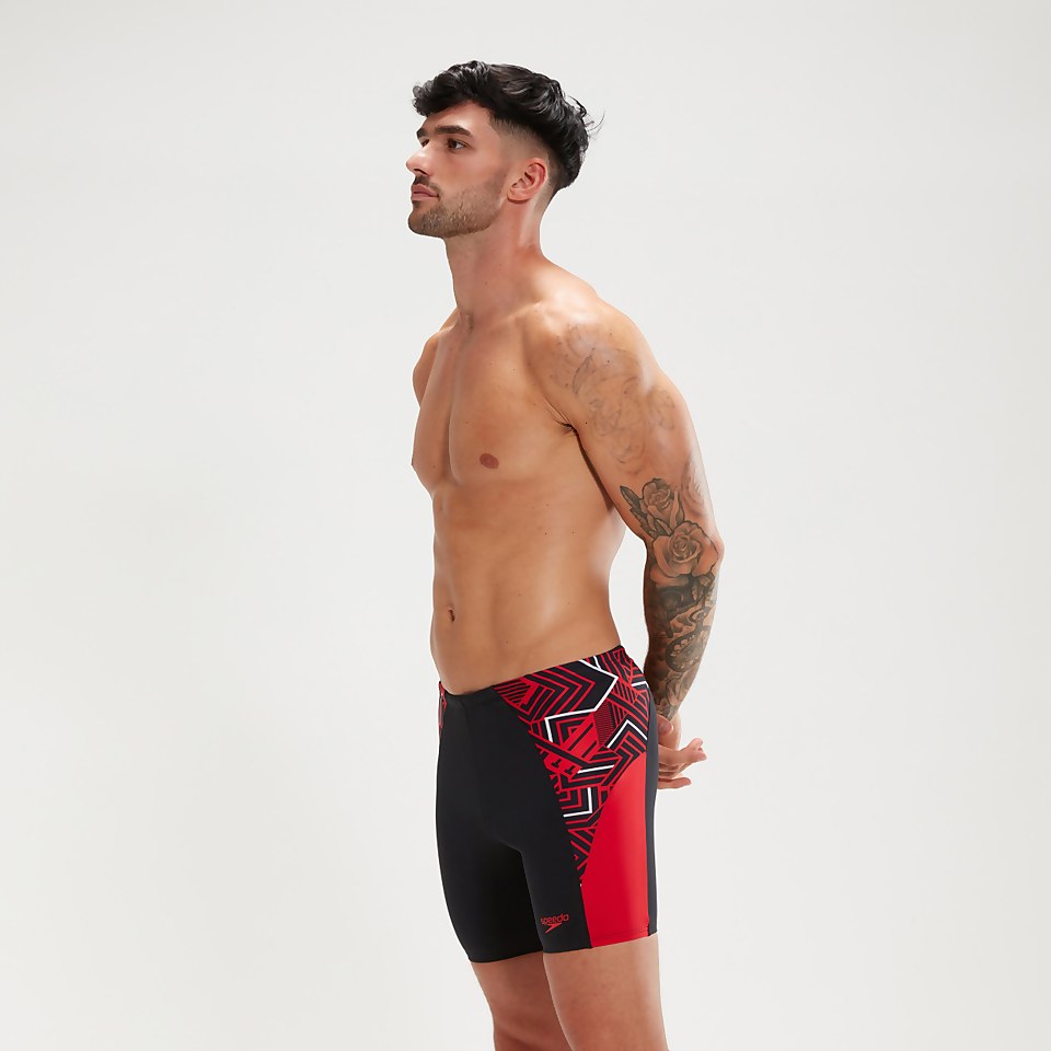Men's Endurance+ Splice Mid Jammer Black/Red