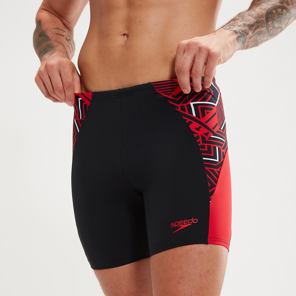 Men's Endurance+ Splice Mid Jammer Black/Red