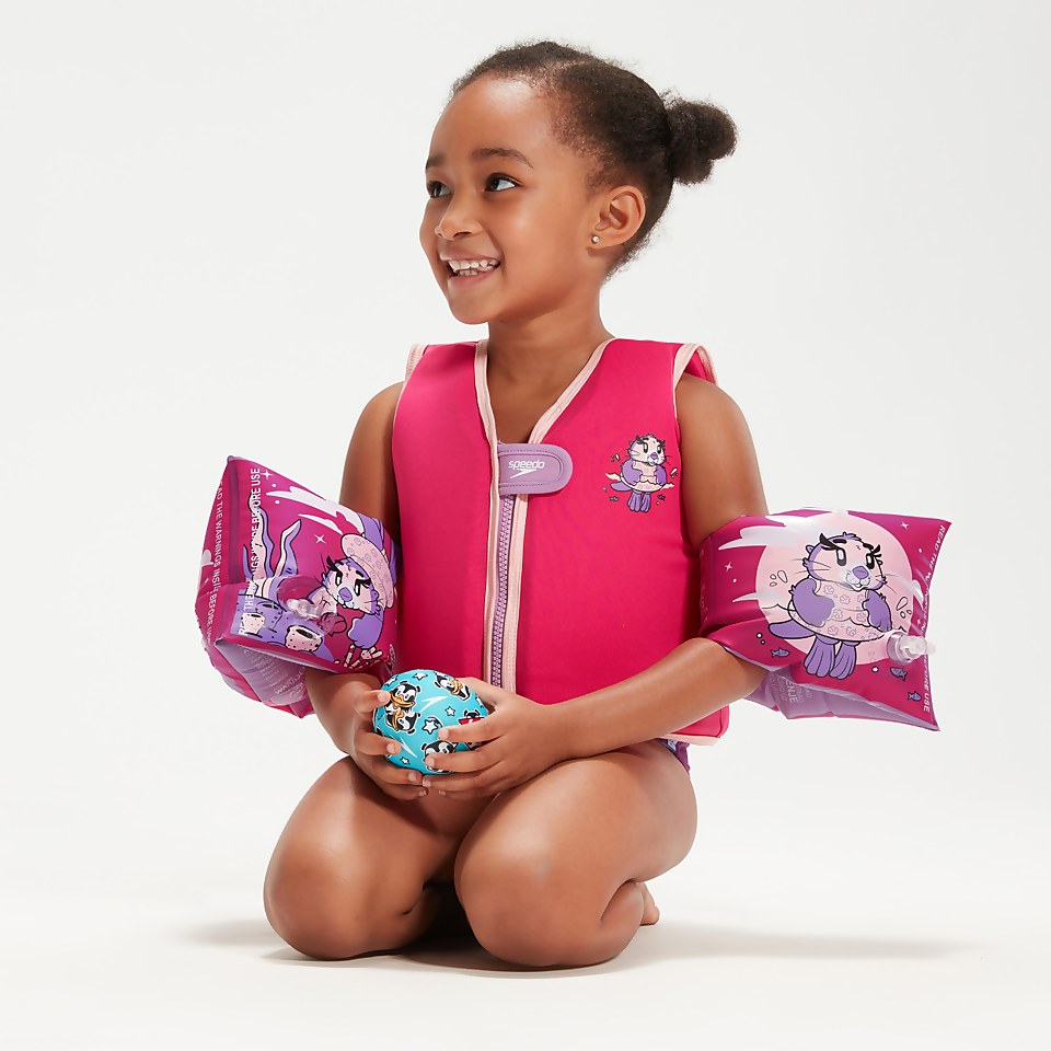 Infant Learn to Swim Aria Sea Otter Armbands Pink