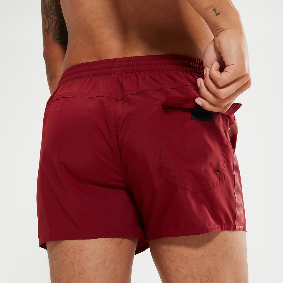 Men's Retro 13" Swim Shorts Oxblood/Coral