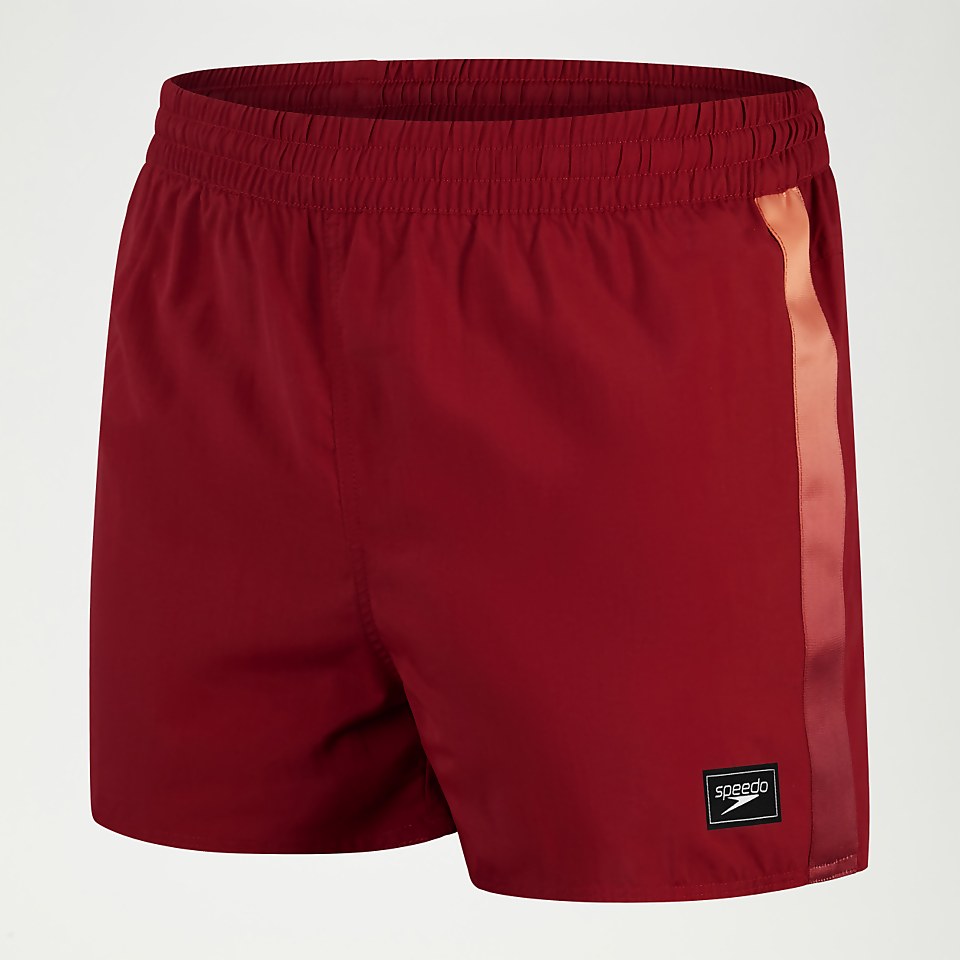 Men's Retro 13" Swim Shorts Oxblood/Coral