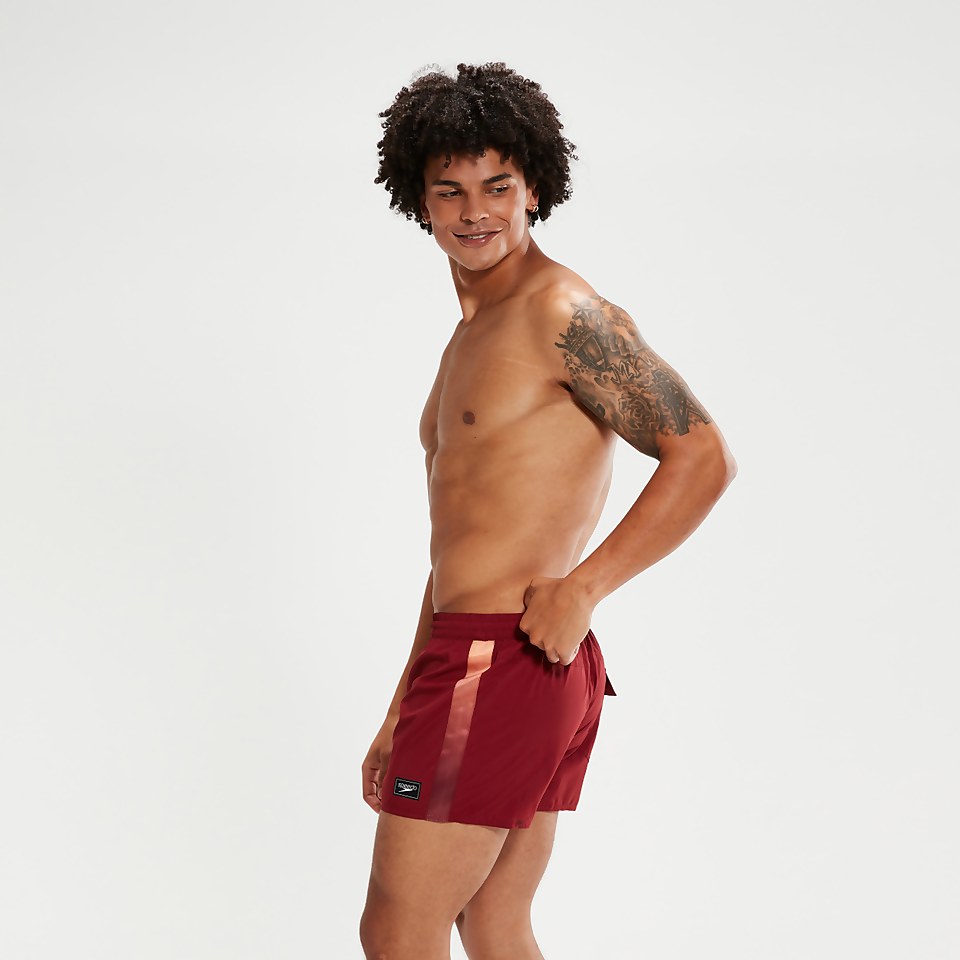 Men's Retro 13" Swim Shorts Oxblood/Coral