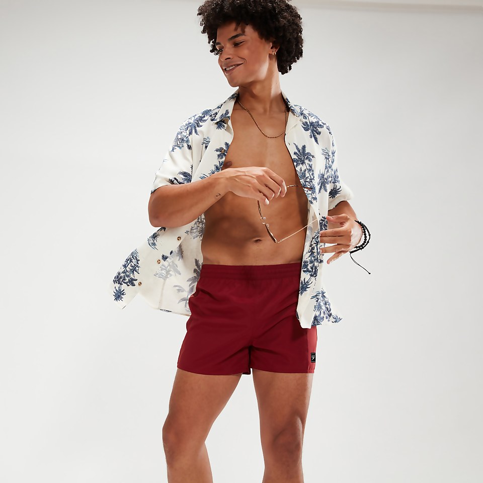 Men's Retro 13" Swim Shorts Oxblood/Coral