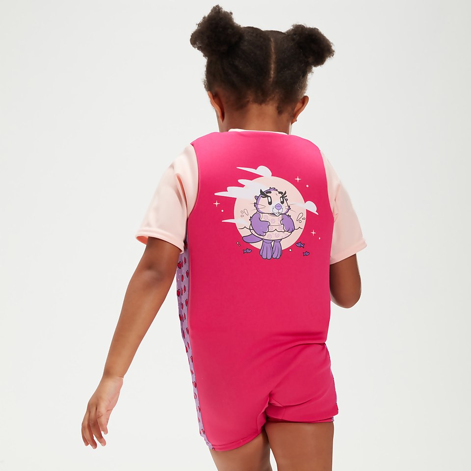 Infant Learn to Swim Aria Sea Otter Float Suit Pink
