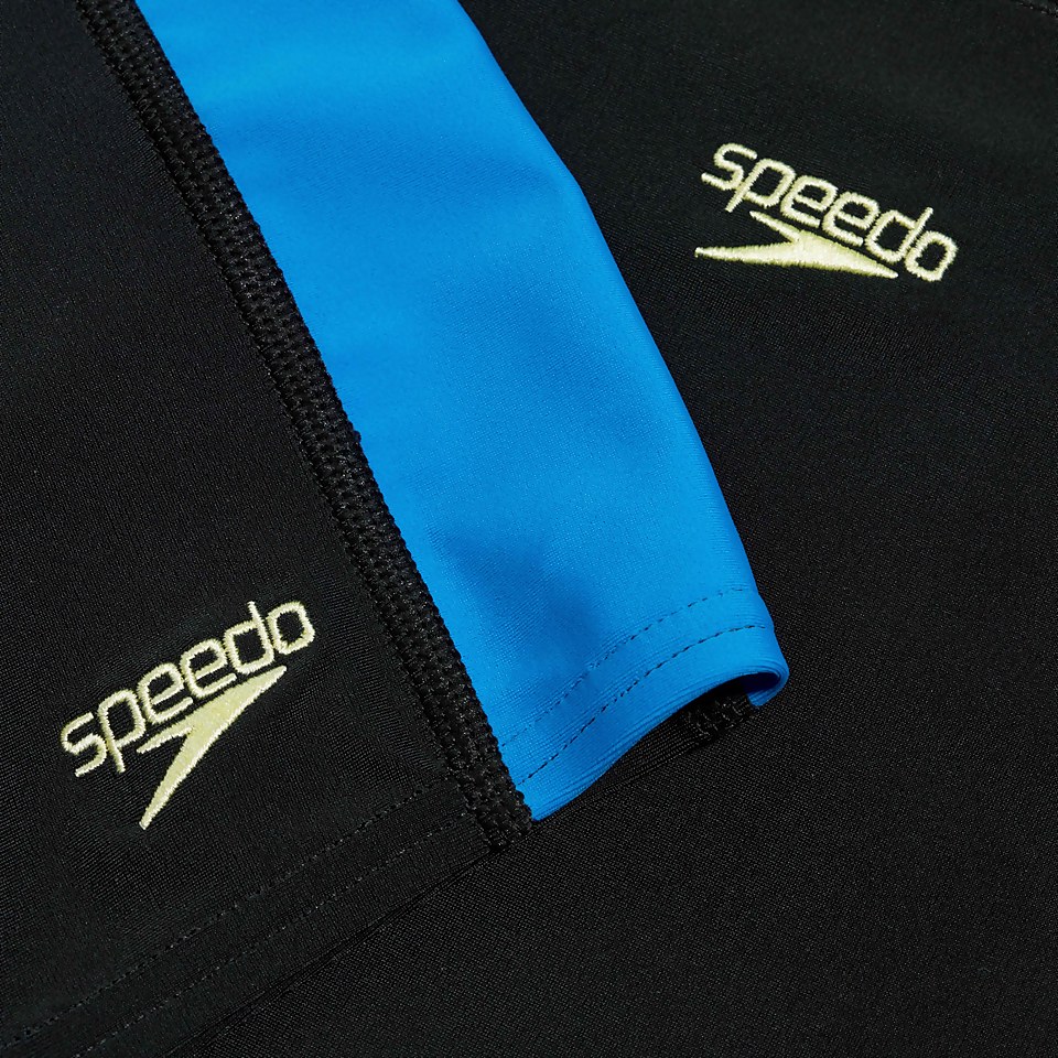 Boys' Rash Top & Jammer Set Black/Blue