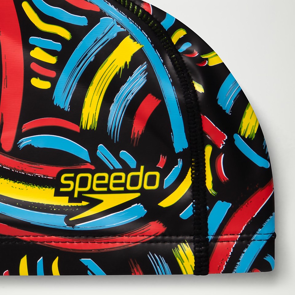 Junior Printed Pace Cap Black