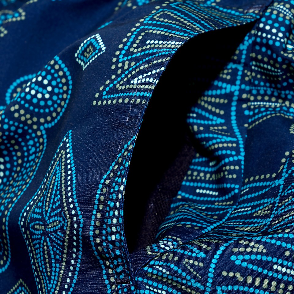 Short de bain Homme Printed Leisure 40 cm bleu/aqua