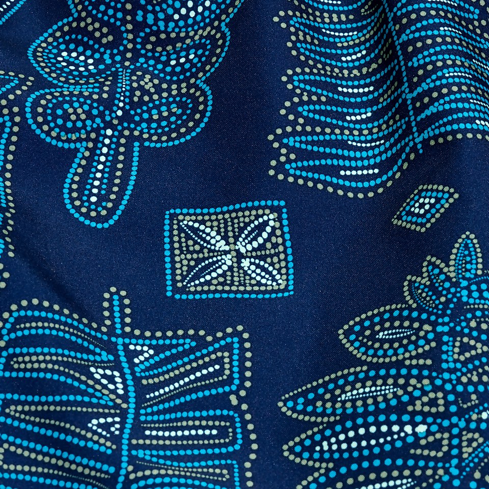 Short de bain Homme Printed Leisure 40 cm bleu/aqua