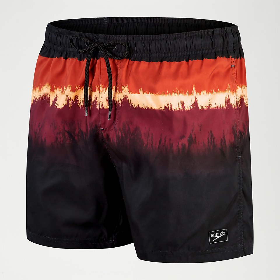 Short de bain Homme Placement Leisure 40 cm noir/sang de bœuf