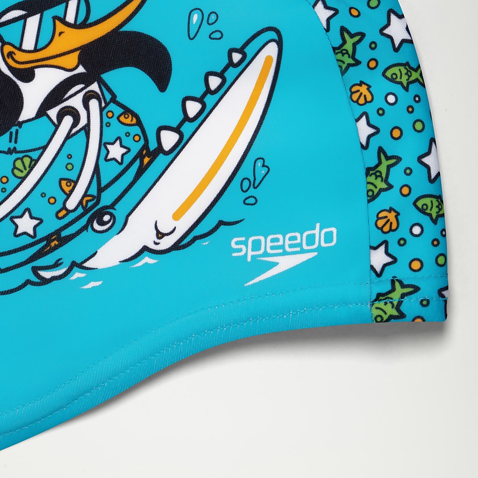Bonnet Bébé en polyester Learn to Swim Chima le pingouin africain bleu/vert
