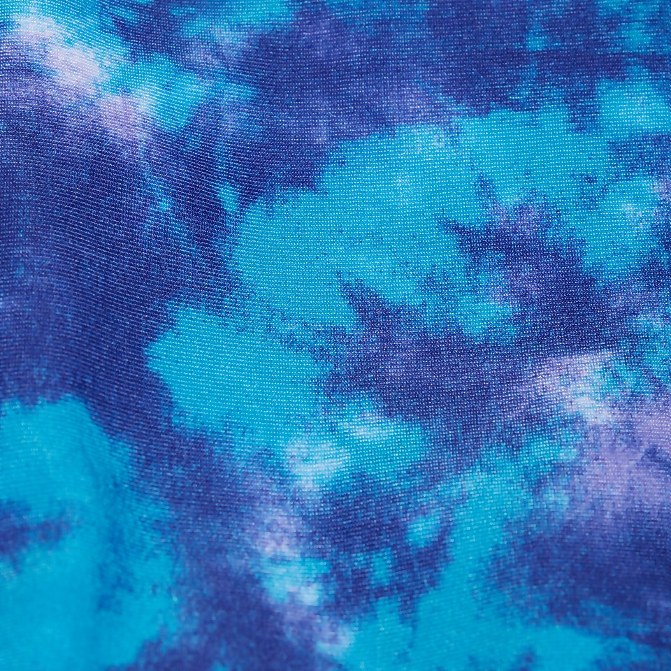 Shimmers in the Night Lane Line Back Badeanzug für Mädchen Blau
