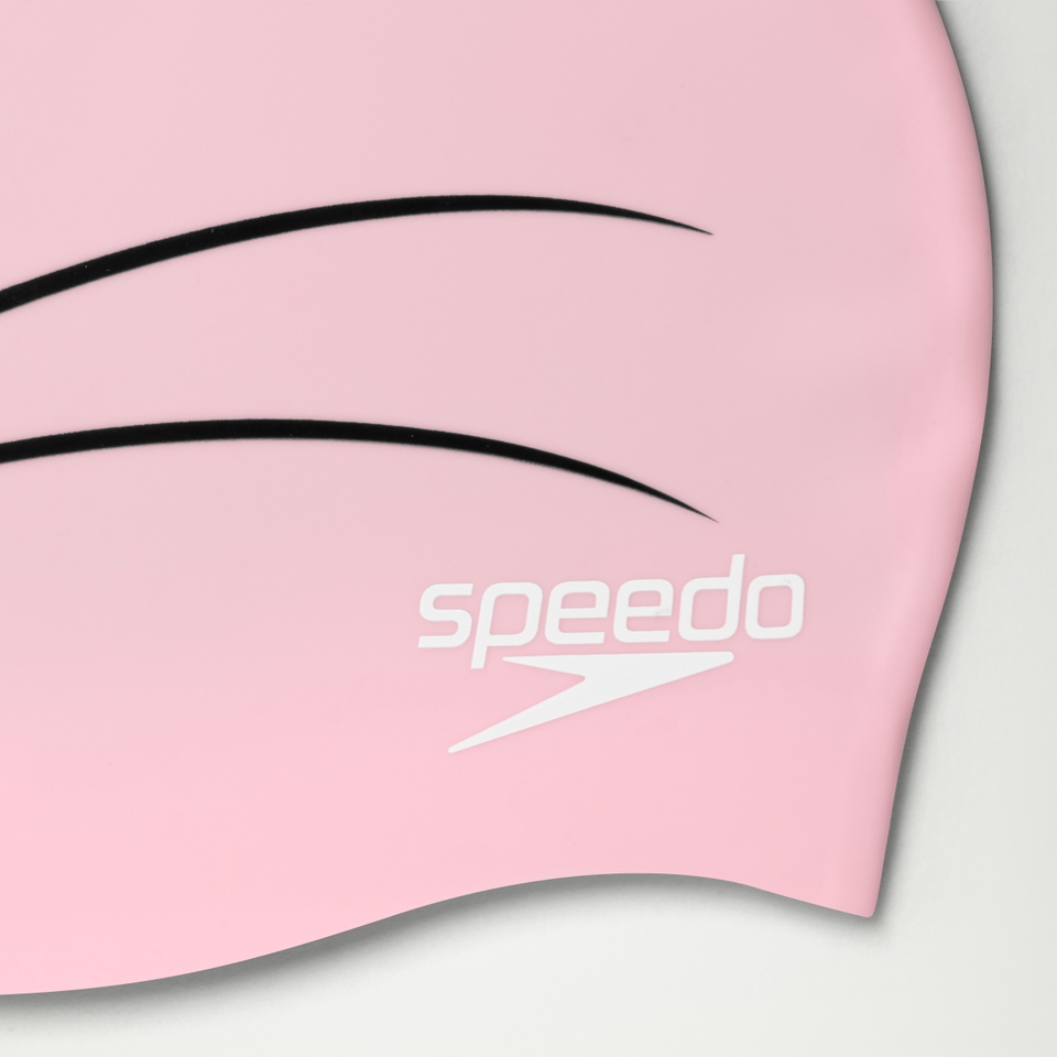 Schwimmlern-Badekappe mit Aria, dem Seeotter, für Kleinkinder Pink