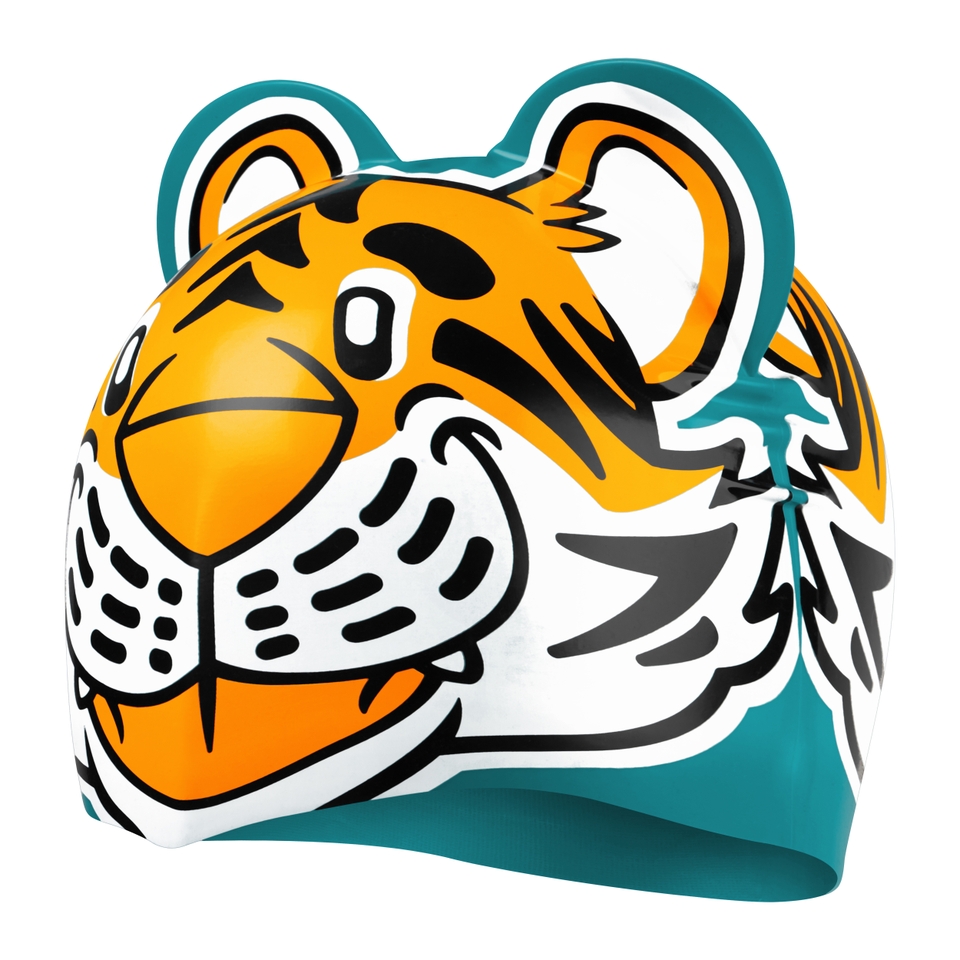 Infant Learn to Swim Aanadi Tiger Cub Cap Orange