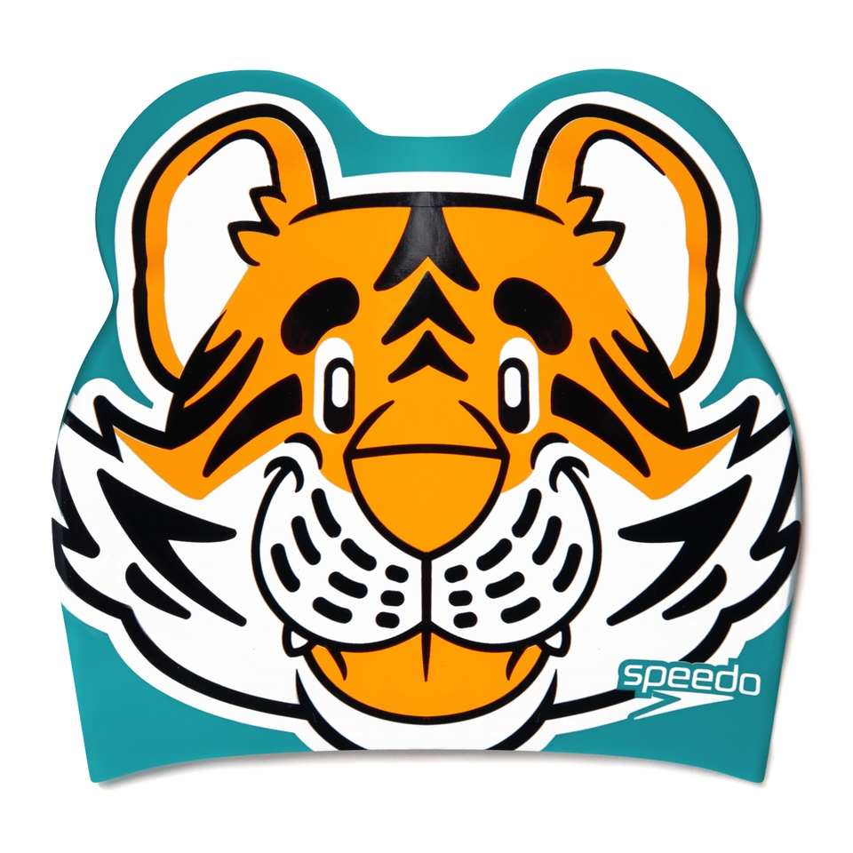 Infant Learn to Swim Aanadi Tiger Cub Cap Orange