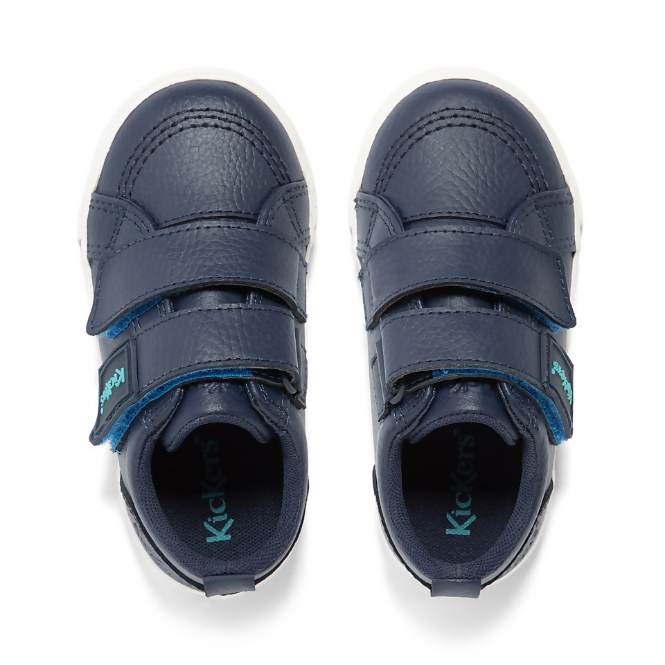 Infant Boys Tovni Double Vel Leather Navy