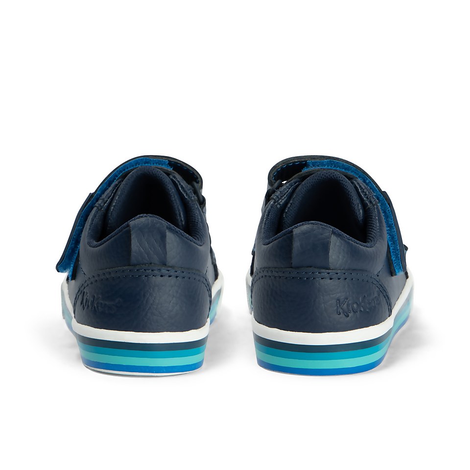 Infant Boys Tovni Double Vel Leather Navy