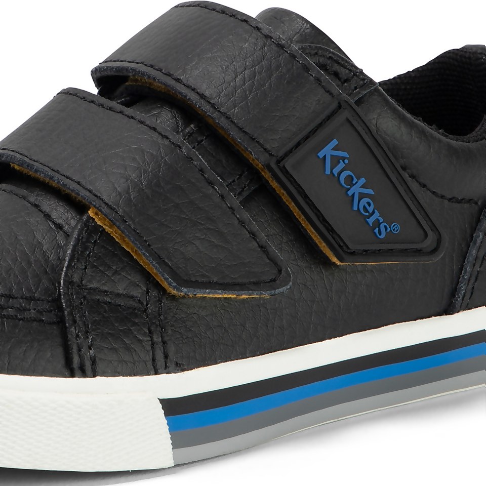 Infant Boys Tovni Double Vel Leather Black
