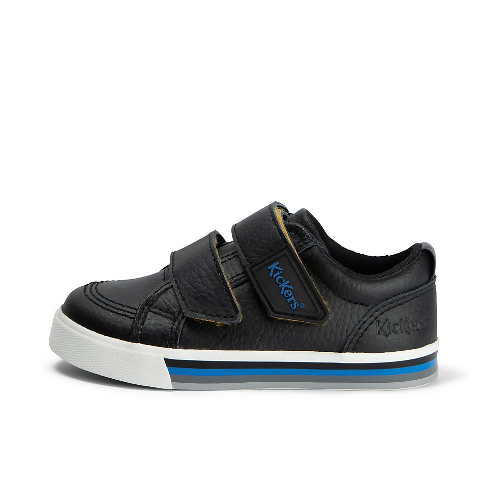 Infant Boys Tovni Double Vel Leather Black