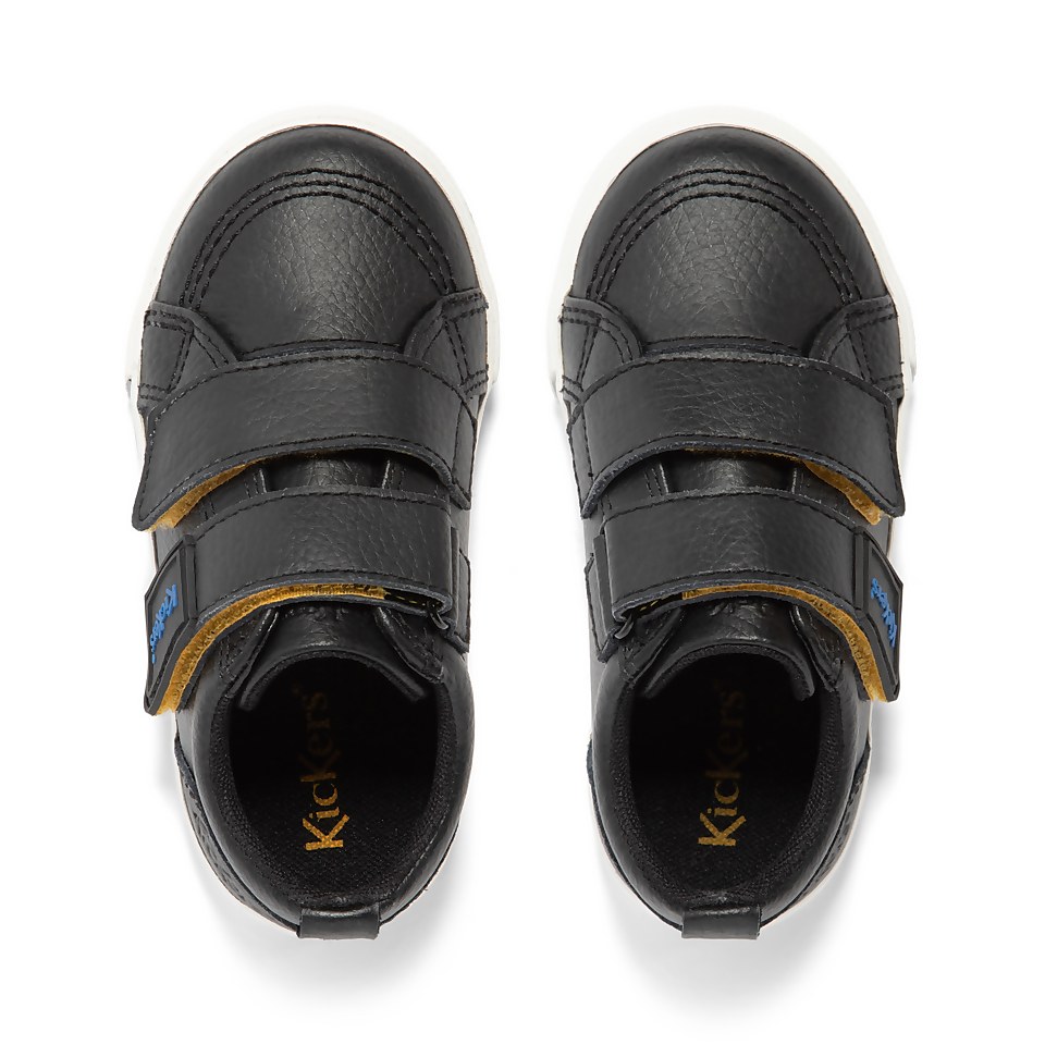 Infant Boys Tovni Double Vel Leather Black