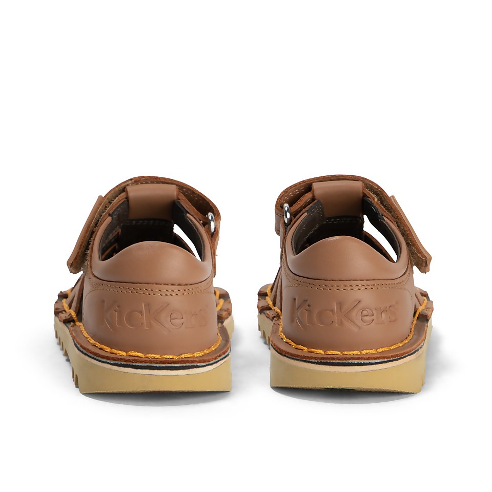 Infant Boys Kick Sandal Leather Tan