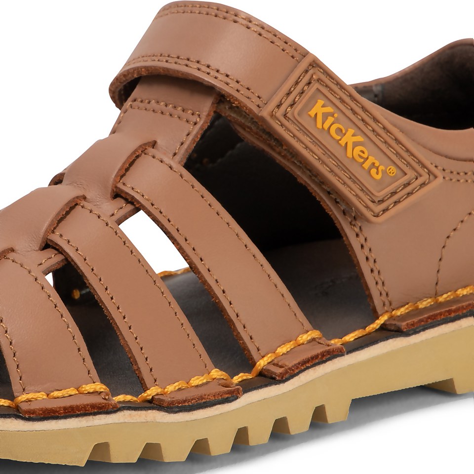 Infant Boys Kick Sandal Leather Tan