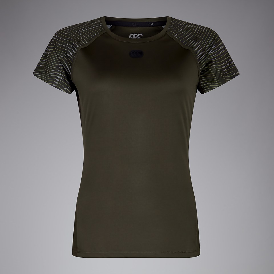 WOMENS VAPODRI SUPERLIGHT GRAPHIC TEE GREEN