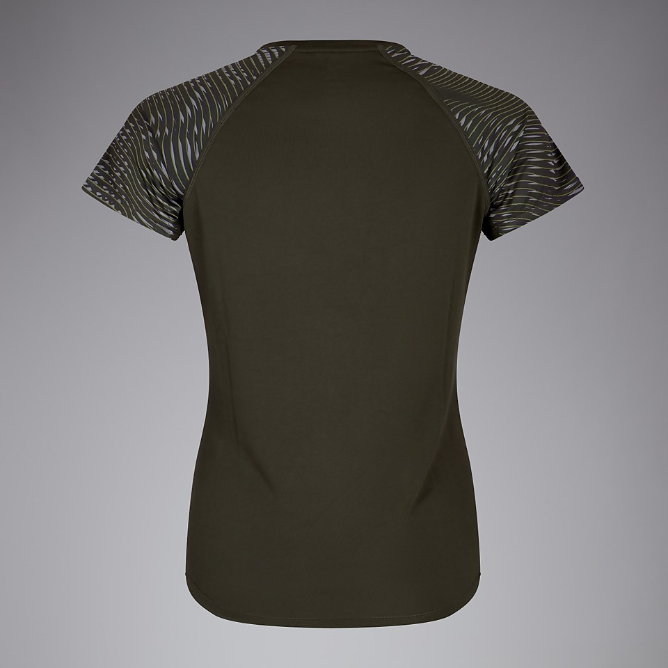 WOMENS VAPODRI SUPERLIGHT GRAPHIC TEE GREEN