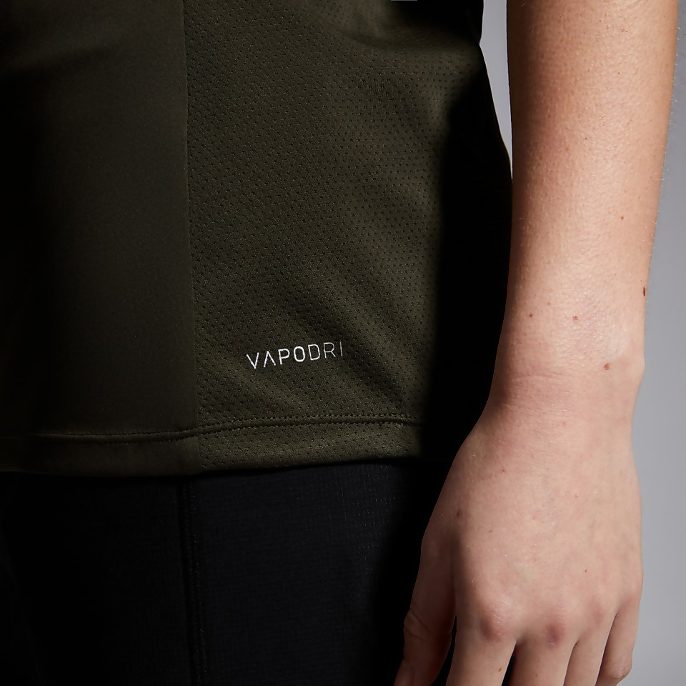 WOMENS VAPODRI SUPERLIGHT GRAPHIC TEE GREEN