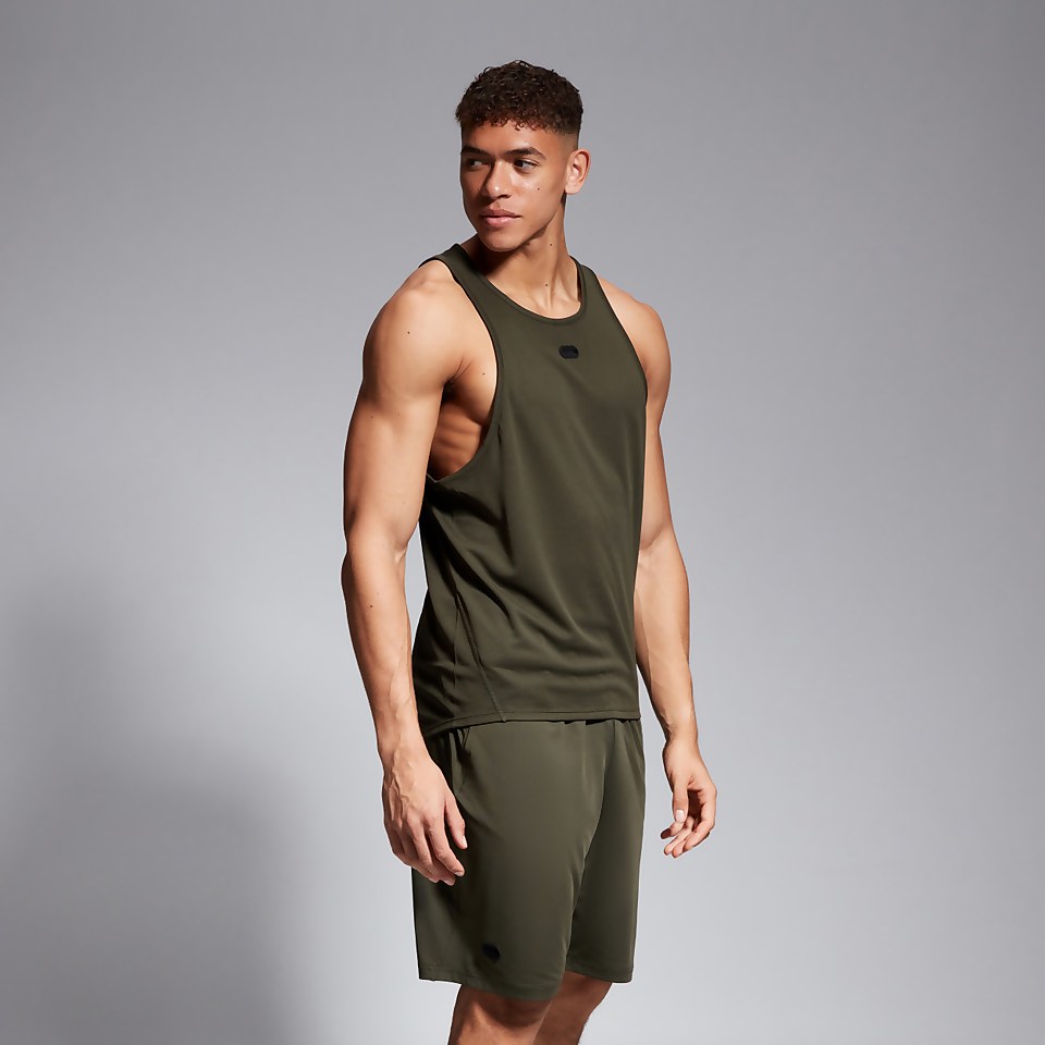 MENS VAPODRI SINGLET GREEN