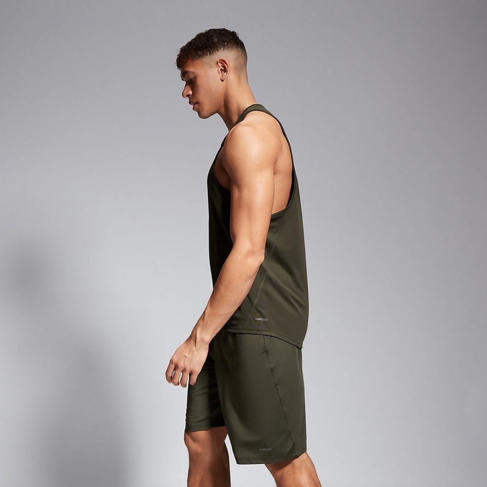 MENS VAPODRI SINGLET GREEN