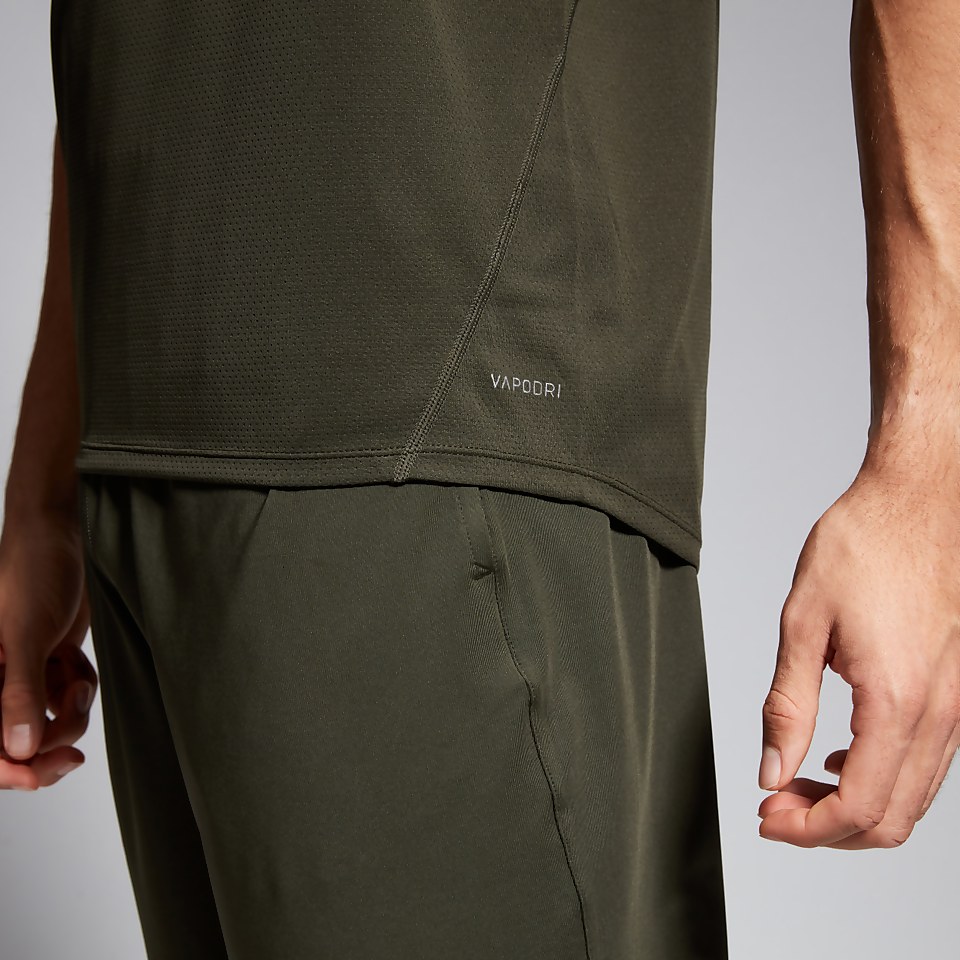 MENS VAPODRI SINGLET GREEN