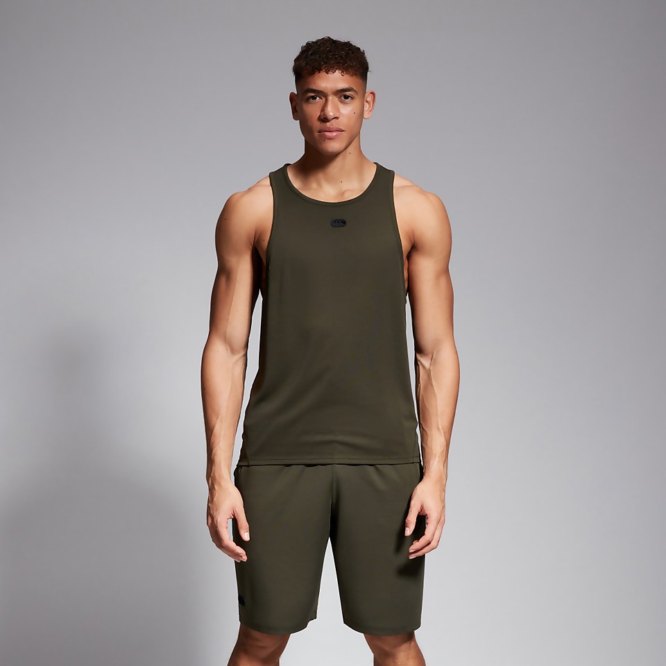 MENS VAPODRI SINGLET GREEN