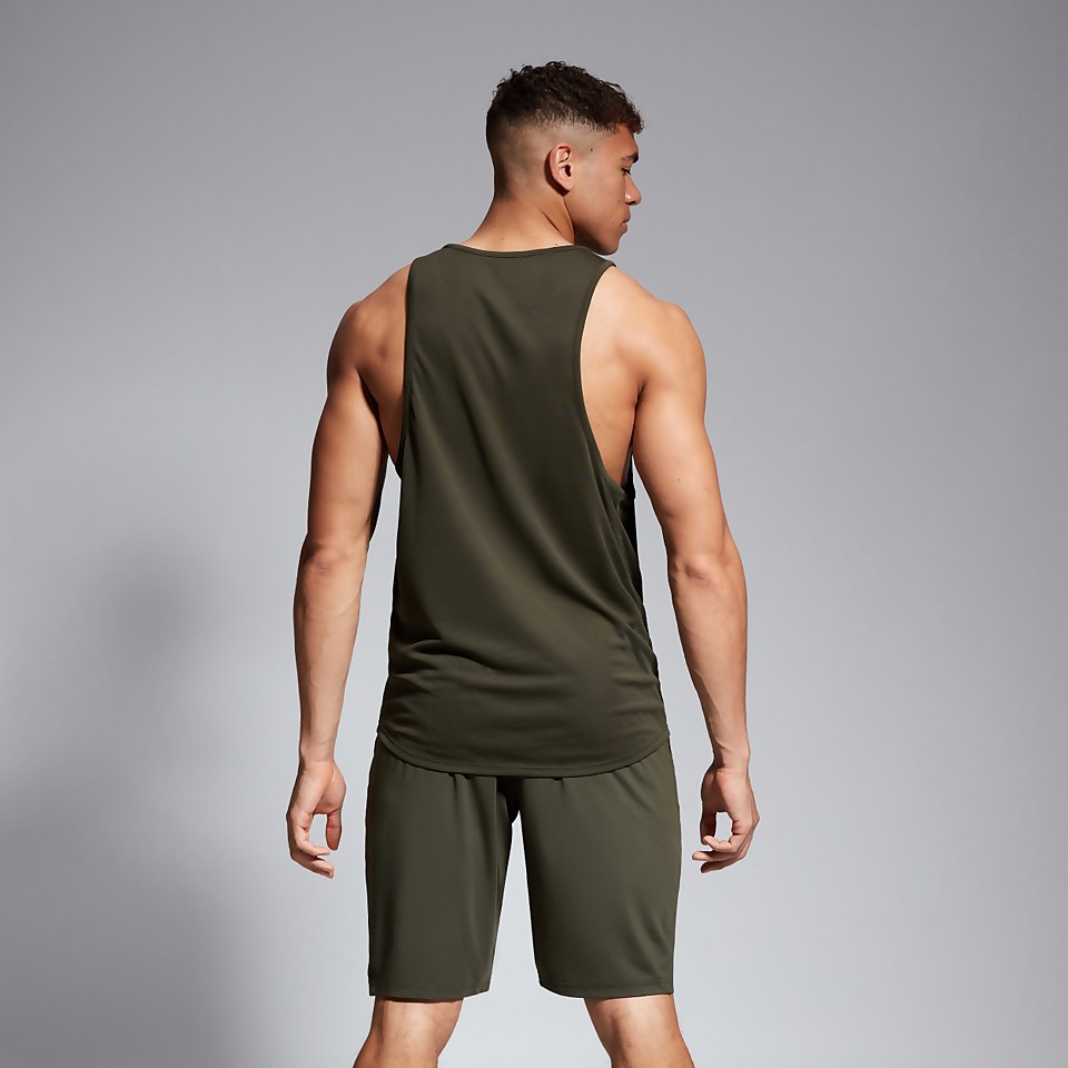 MENS VAPODRI SINGLET GREEN